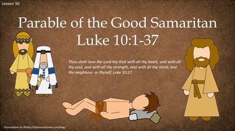 Primary 7 New Testament Lesson 20 “parable Of The Good Samaritan