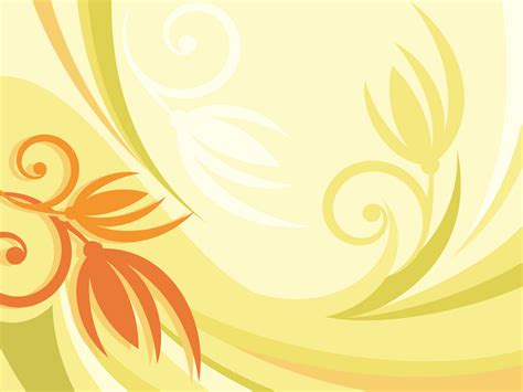 Yellow Floral Bg Ppt Backgrounds X Resolutions Yellow Floral Bg