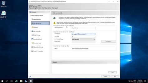 Sql Server Reporting Service Configuration Youtube