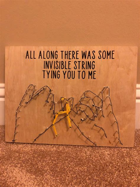 Taylor Swift Invisible String Folklore String Art Vinyl Lyrics Etsy