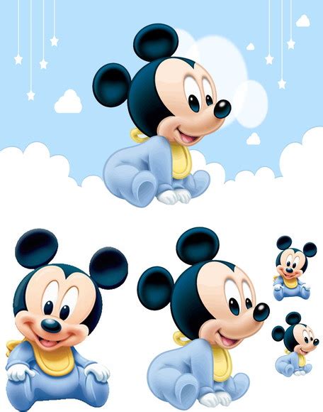 Painel Mickey em Lona Fosca 4 Peças Displays em mdf Elo7