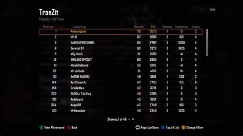 Black Ops 2 Zombies: Leaderboards Glitched Out on Xbox360 - YouTube