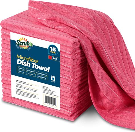 Amazon.com: Microfiber Kitchen Towels - [18 Pack], 18" x 26" Microfiber ...