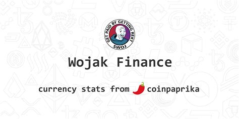 Wojak Finance Woj Price Live Chart Index Market Cap Coinpaprika