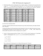 Assig Pdf Cpsc Homework Assignment The Following