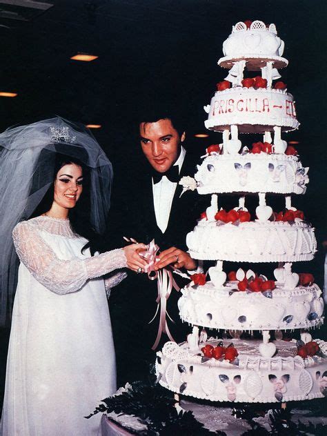 11 Over The Top Wedding Cakes That Totally Stole The Show Elvis Wedding Priscilla Presley