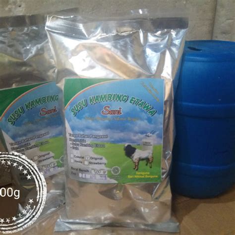 Jual SUSU KAMBING ETAWA BUBUK Grade 1 Alumunium Foil 1000g Vanila