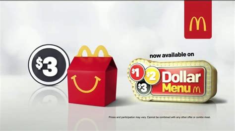 Mcdonalds 1 2 3 Dollar Menu Tv Commercial Play Date Happy Meal