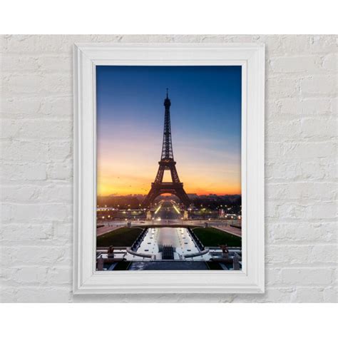 Ebern Designs Eiffelturm Sonnenuntergang 6 Gerahmter Druck Wayfair De