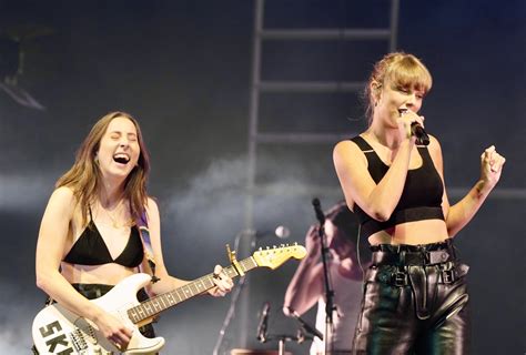 Taylor Swift In Louis Vuitton Performs With Haim At London Concert 2022