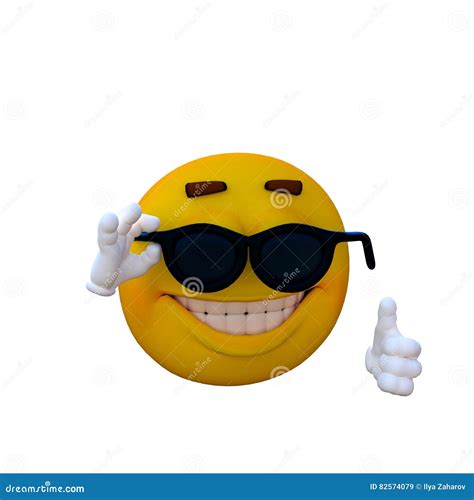 One Yellow Smiley With Hands Stock Illustration Illustration Of