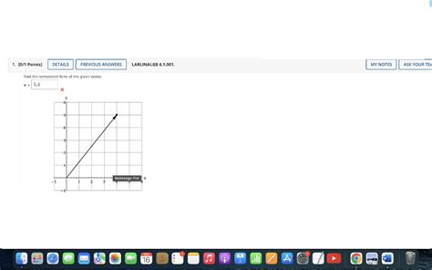 Solved Find the component form of the given vector. | Chegg.com