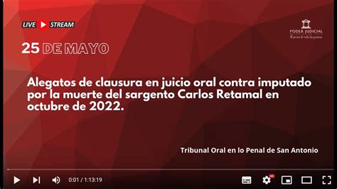 Alegatos De Clausura En Juicio Oral Contra Imputado Por Muerte Del