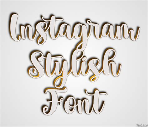 Instagram Stylish Font Text Effect and Logo Design Font