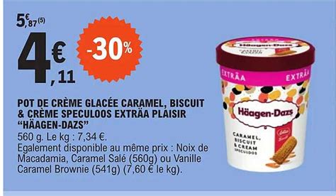 Promo Pot De Crème Glacée Caramel Biscuit Crème Speculoos Exträa