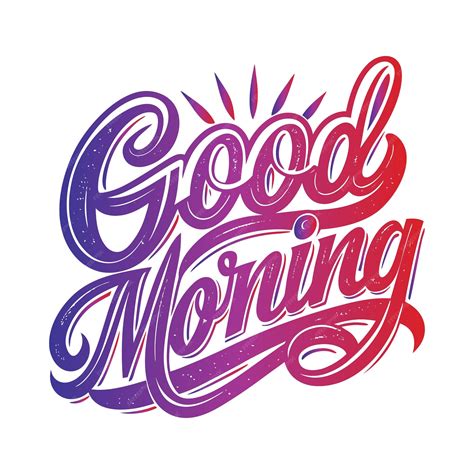 Premium Vector Creative Good Morning Lettering Background