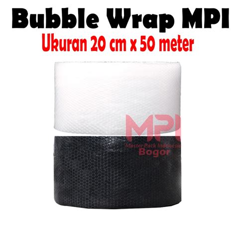 Jual Bubble Wrap Mpi Kg Hitam Ukuran Cm X M Bubble Wrap Bening