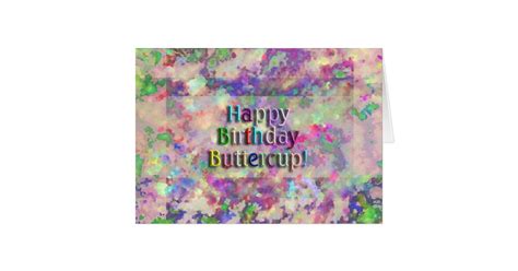 Happy Birthday Buttercup Card Zazzle