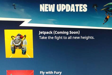 Jetpacks Are Coming To Fortnite