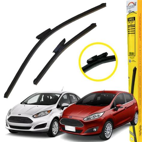 Palhetas Limpador Parabrisa Silicone Slim Blade New Fiesta DYNA