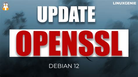 How To Update Openssl On Debian Linux Genie