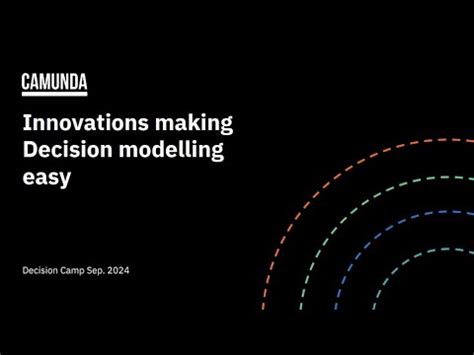 DecisionCAMP 2024 Sep20 Innovations Making Decision Modelling Easy