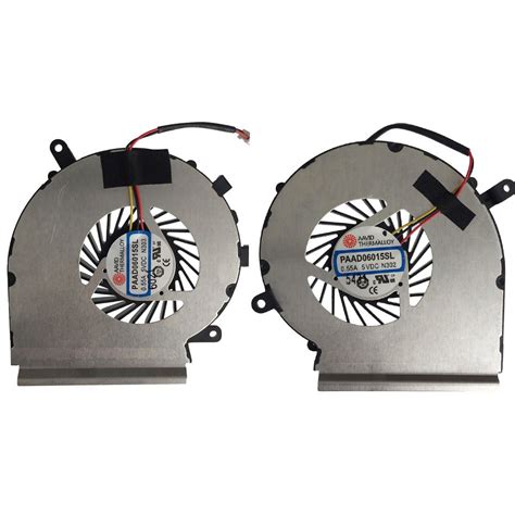 A Pair New Original CPU GPU Cooling Fan For MSI GE62 GE72 PE60 PE70