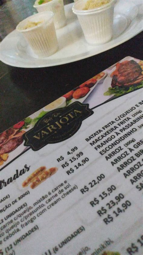 Menu Em Bar Da Varjota Fortaleza Rua Silva Jatahy