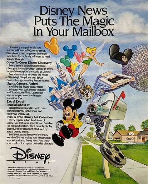 Gloriously S Ads From The Fall Disney News Magazine Disney