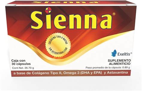 Sienna Suplemento Alimenticio A Base De Col Geno Tipo Ii Omega Dha