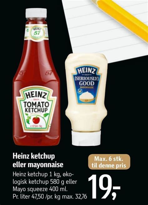 Heinz Ketchup Eller Mayonnaise Tilbud Hos F Tex