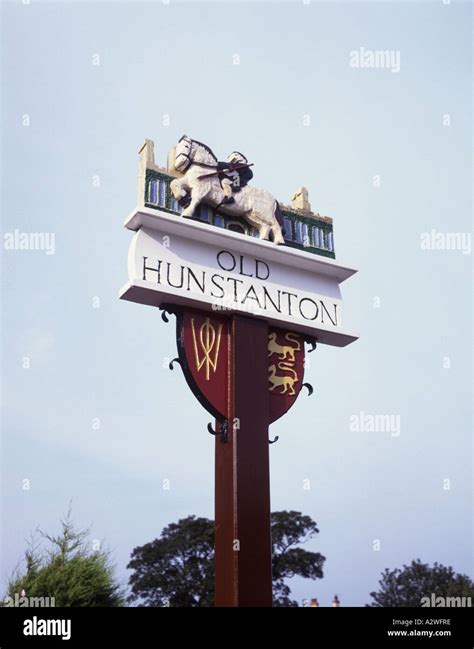 Hunstanton Town Sign Hi Res Stock Photography And Images Alamy