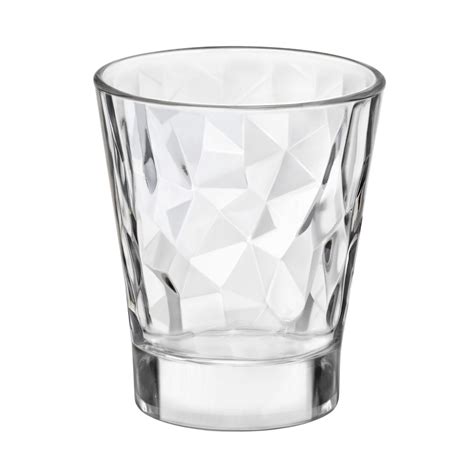 Diamond Glass Espresso Cups 2 8oz 80ml Drinkstuff