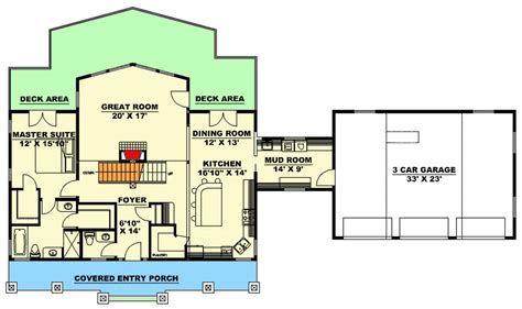 Rustic Farmhouse Plan with Loft and Finished Basement - 35300GH ...