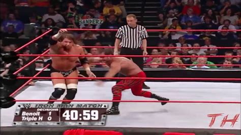 Triple H Vs Chris Benoit Highlights Hd Raw 26 07 2004 Youtube