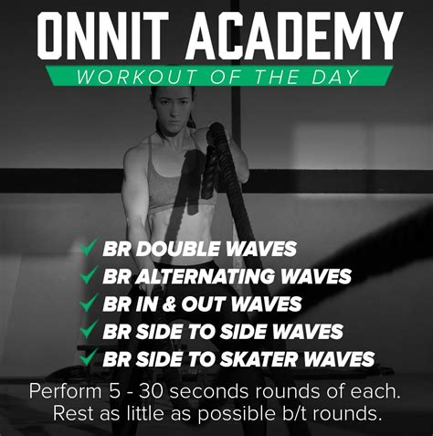 Onnit Academy Workout Of The Day Battle Ropes Workout Onnit