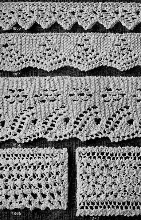 Elegant Knitted Lace Edgings