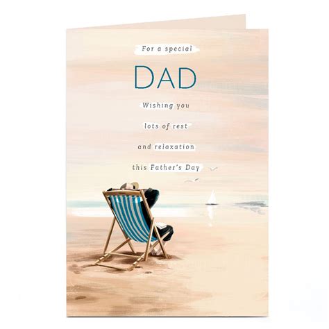 Buy Personalised Fathers Day Card Rest And Relaxation Dad For Gbp 1