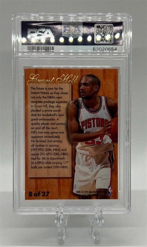 Fleer Flair Hardwood Leaders Grant Hill Freshly Graded Insert