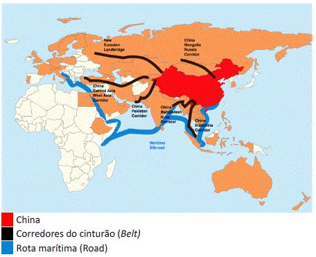 A Nova Rota Da Seda Chinesa Denominada Um Cintur O Uma Gran