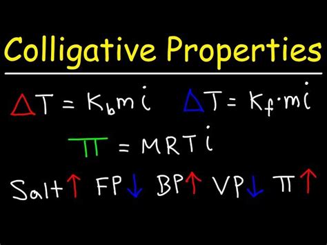 Free Video Colligative Properties Boiling Point Elevation Freezing