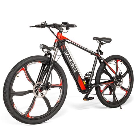 Samebike SH26 Bicicleta eléctrica asistida de 26 pulgadas con motor sin