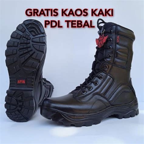 Jual Sepatu PDL Tni Polri Security Satpam Bahan Kulit Sapi Asli