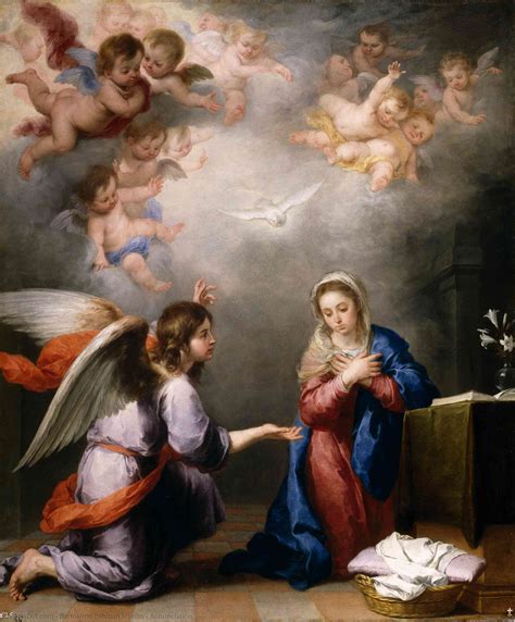 Annunciation Bartolome Esteban Murillo The Encyclopedia Of Fine Arts