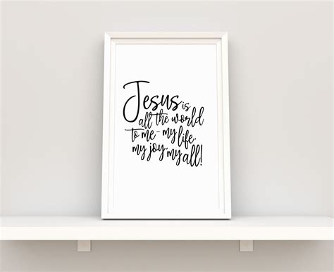 Jesus is All the World to Me Printable Hymn - Etsy