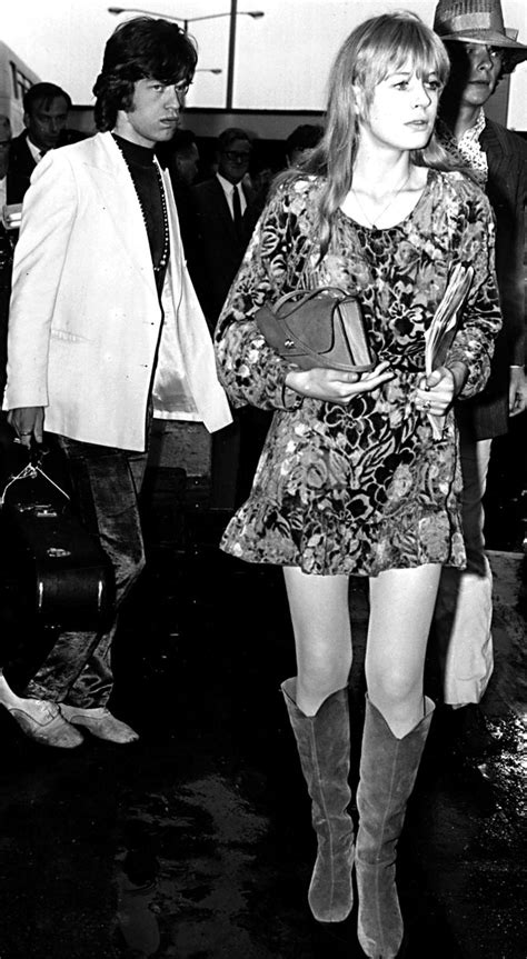 60's Fashion — Mick Jagger & Marianne Faithfull.