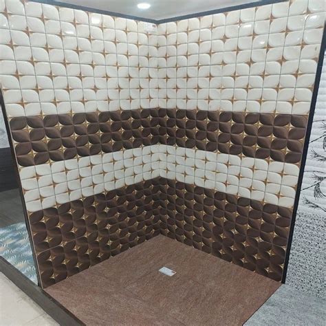 Glossy 34mm Ceramic Bathroom Tiles Size 1x2 Feet 300x600 Mm At Rs 35