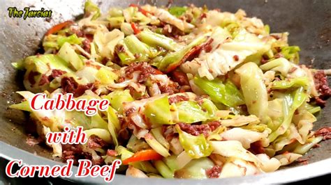 Cabbage With Corned Beef Murang Ulam Recipe Lutong Pinoy