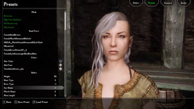 Basic Babes Racemenu Presets At Skyrim Special Edition Nexus Mods And