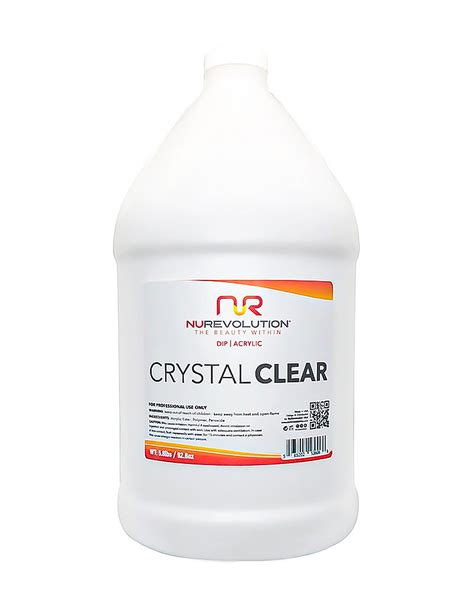 Nurevolution Acrylic Dipping Powder Crystal Clear Gallon